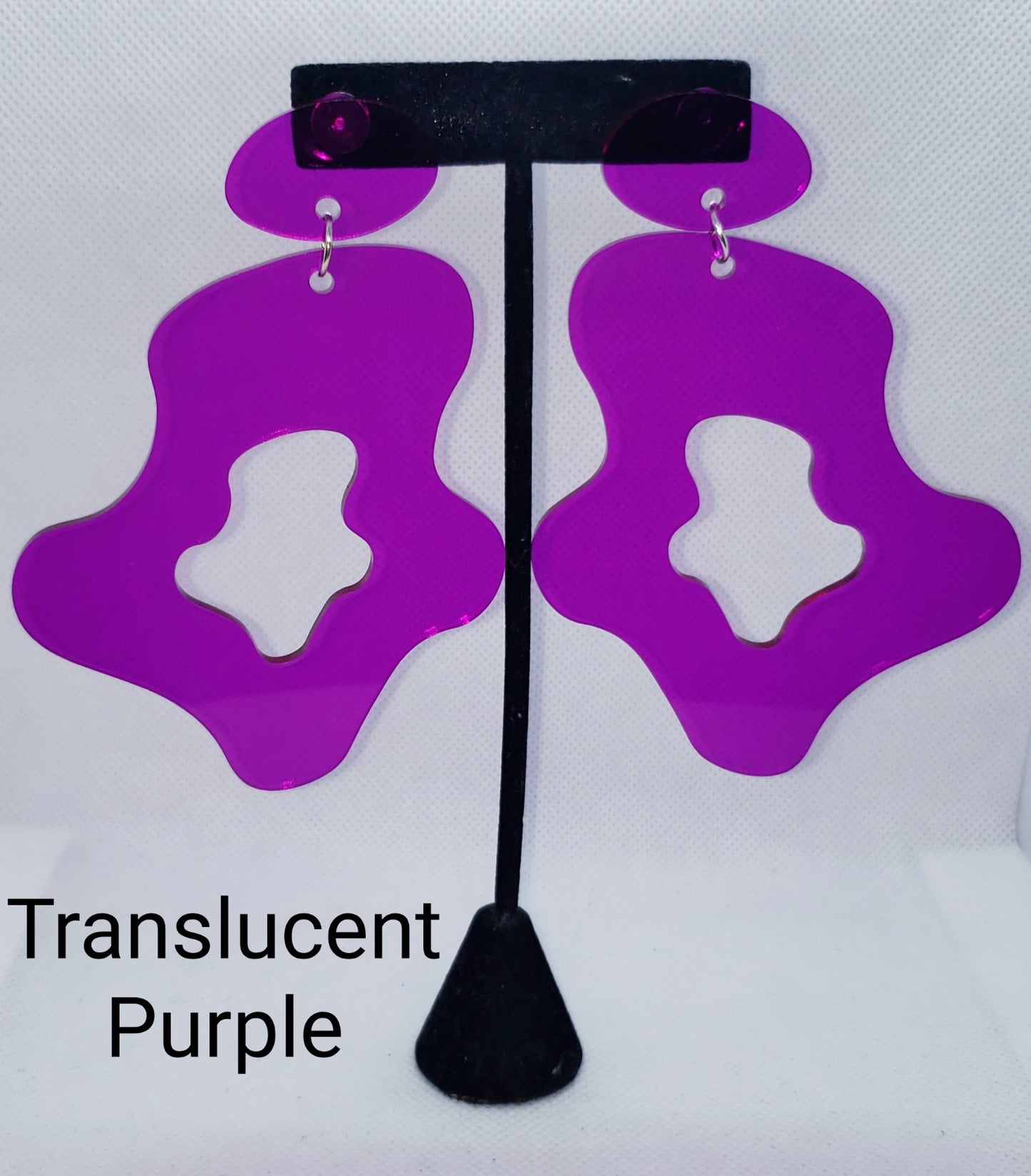 Oversized Geometric Acrylic Earrings