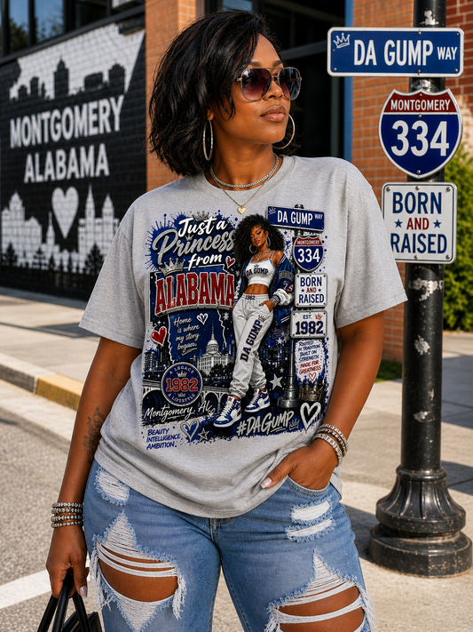 Just a Princess from Alabama – Da Gump Tee (Custom Year)