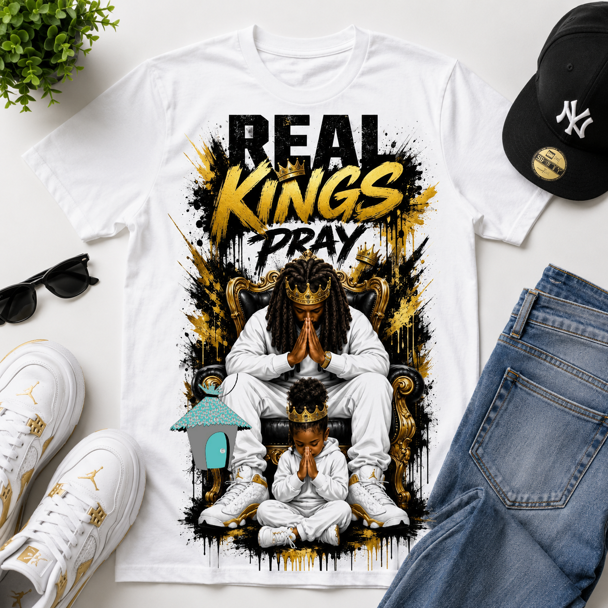 Real Kings Collection | Faith. Legacy. Prayer. | Graphic Tee