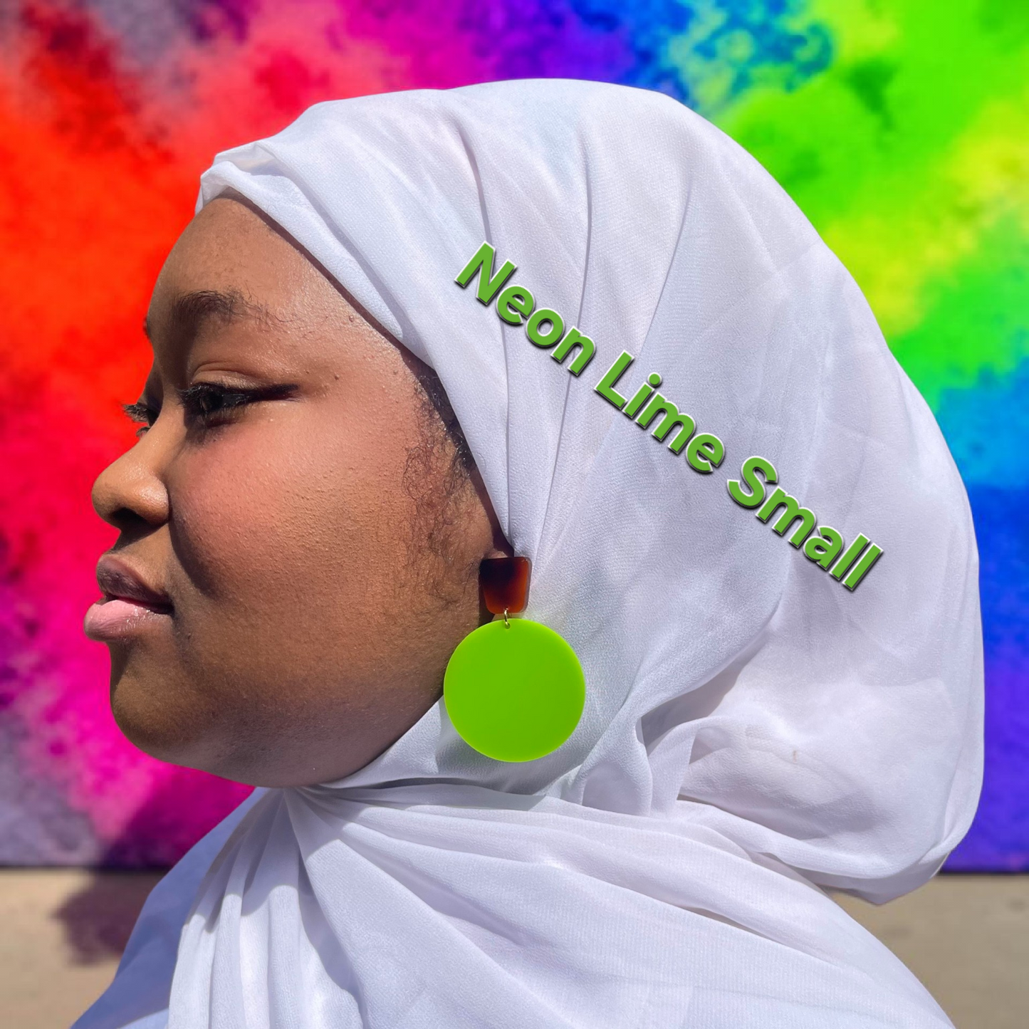 The Shell Shocked Collection – Neon Acrylic Statement Earrings